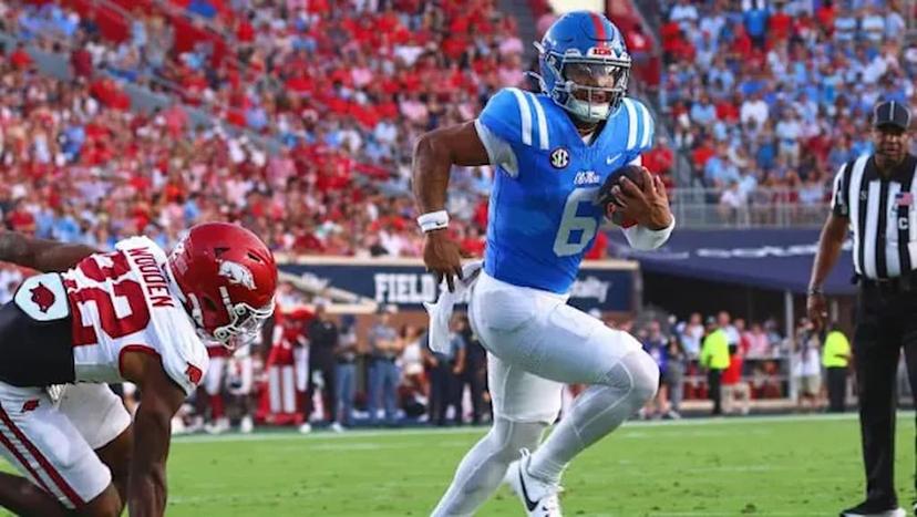 Trinidad Chambliss leads the Rebels against Miami in the Fiesta Bowl on Thursday - Ole Miss Miami Picks