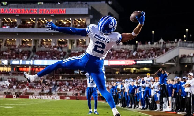 Chase Roberts leads BYU with 16 receptions for 234 yards this season - West Virginia BYU Picks