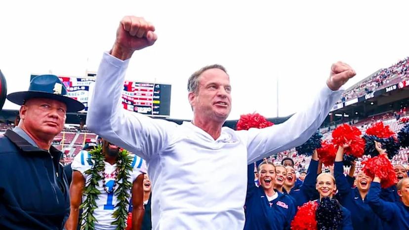 Ole Miss football coach Lane Kiffin