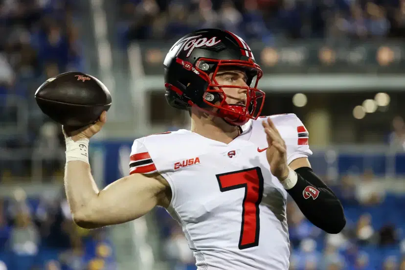 Maverick McIvor needs less than 150 passing yards to hit the 2,000 mark this season - Western Kentucky Southern Miss Picks