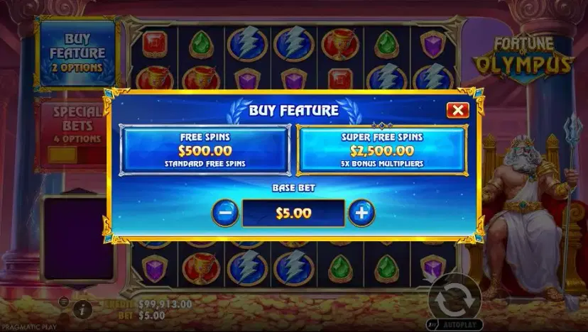 Fortune of Olympus Bonus Buy & Ante Bet