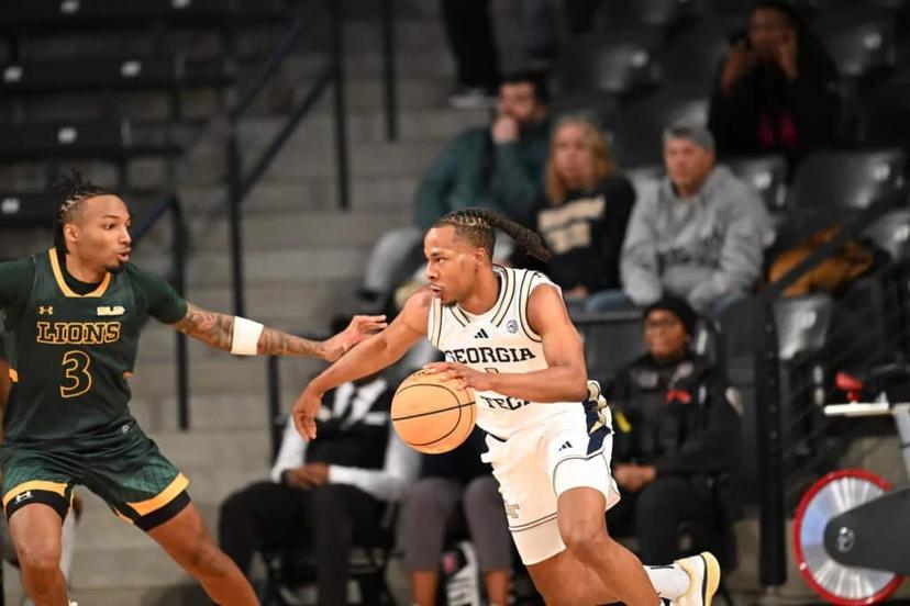 Akai Fleming scored 10 points per game for the speedy Yellow Jackets - NCAA Basketball Picks