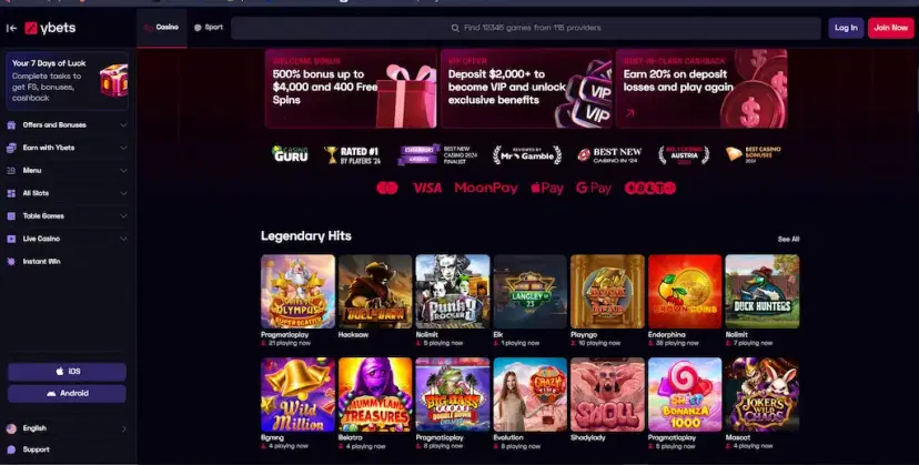 ybets casino best crypto oct 2026