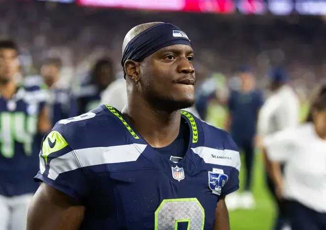 Seahawks RB Kenneth Walker III is looking to become the first running back to be named Super Bowl MVP since Terrell Davis in Super Bowl XXXII?