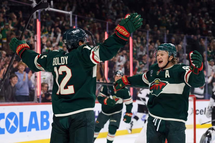 Matt Boldy and Kirill Kaprisov