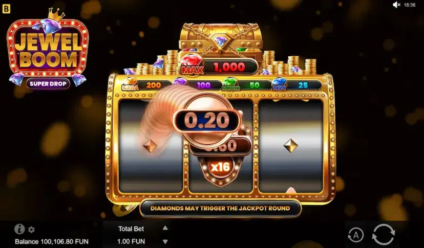 Jewel Boom Super Drop Coin Symbol