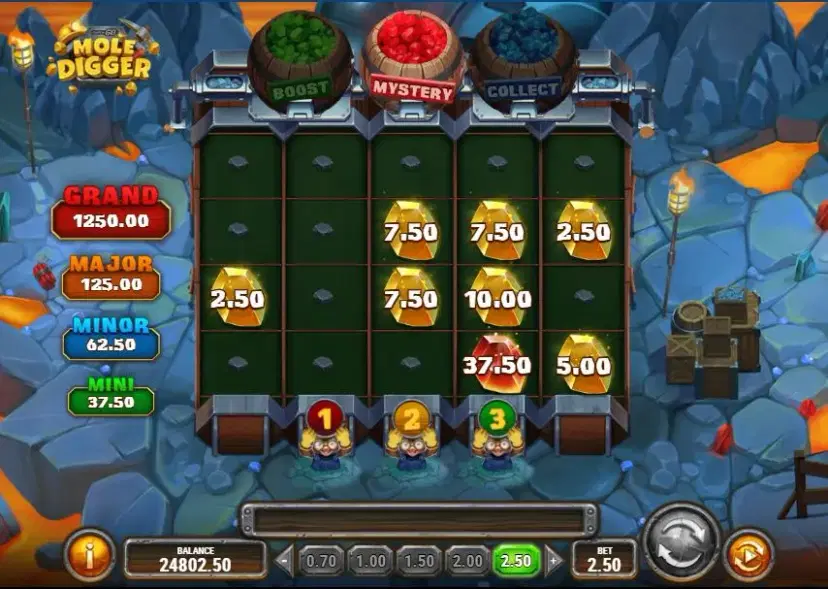 Mole Digger Hold'n Win Bonus