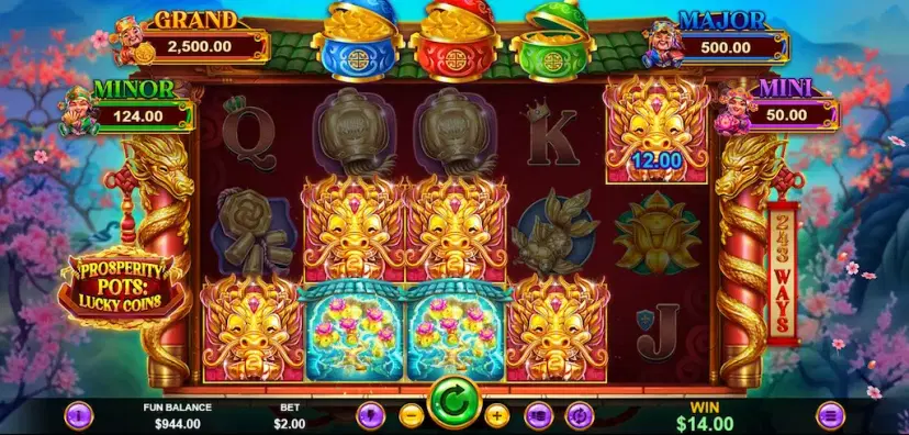 Prosperity Pots: Lucky Coins gameplay