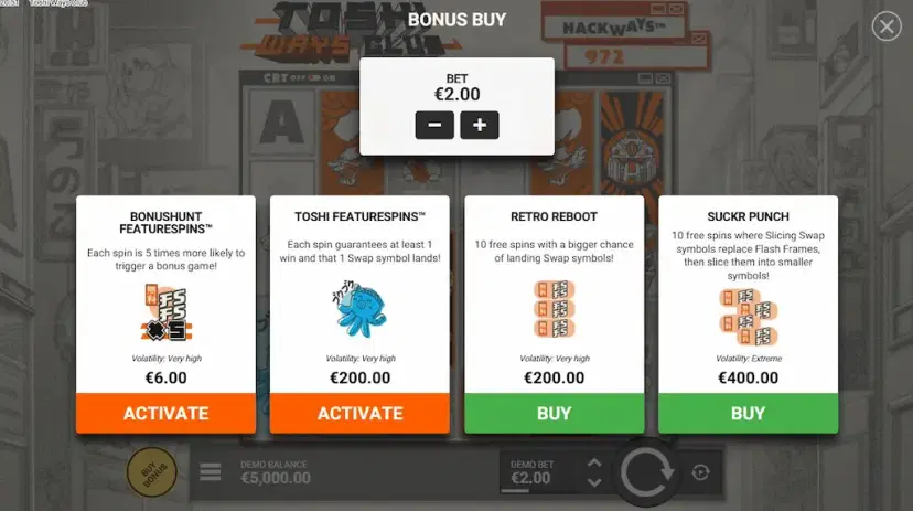 Toshi Ways Club Bonus Buy
