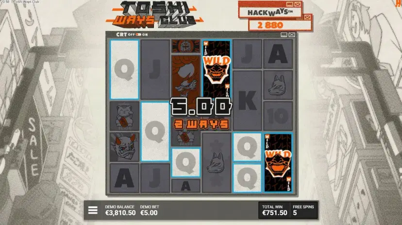Toshi Ways Club Free Spins