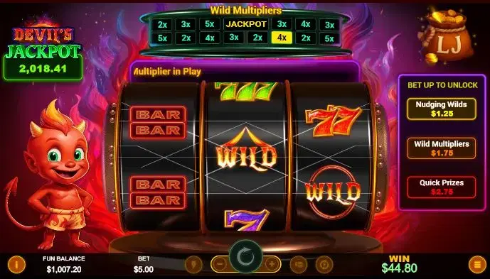 Devil's Jackpot main features