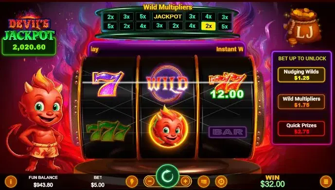 Devil's Jackpot Gameplay