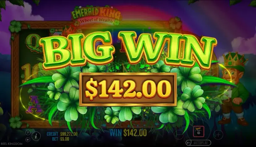 Emerald King Wheel of Wealth gameplay