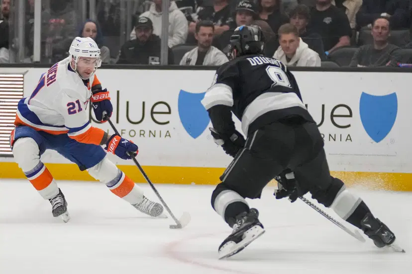 Kyle Palmieri and Drew Doughty