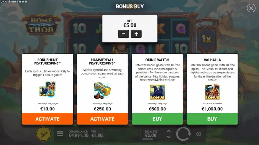 Home of Thor Bonus Buy