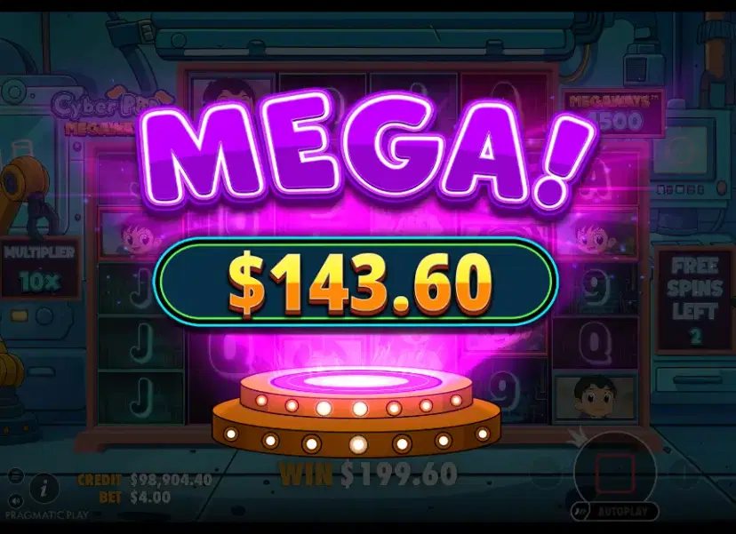 Cyber Pup Megaways gameplay