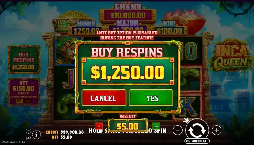 Inca Queen Buy Respins