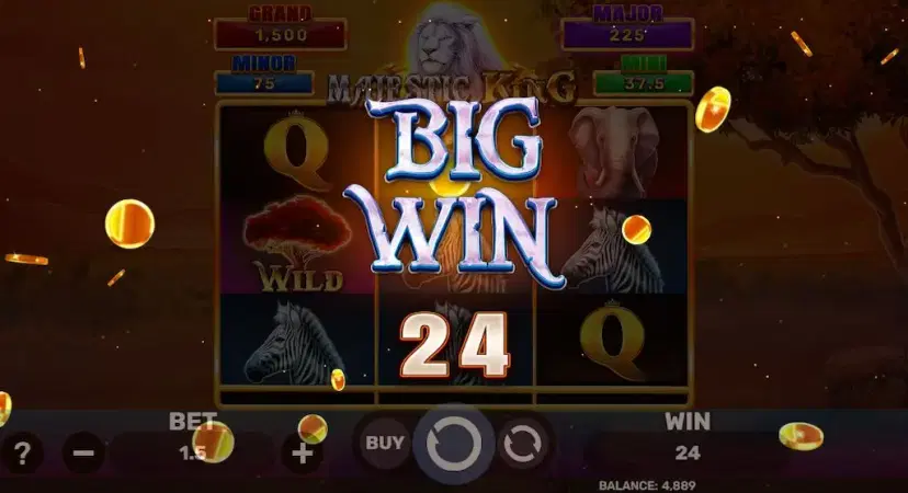 Majestic King Hold & Hit 3x3 Bonus Blast