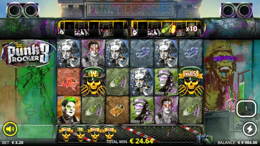 Punk Rocker 3 Blitzkrieg Spins