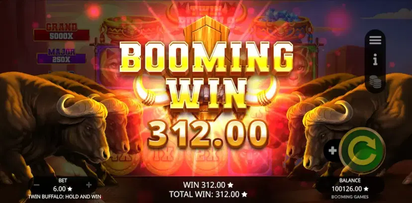 Twin Buffalo: Hold and Win gameplay