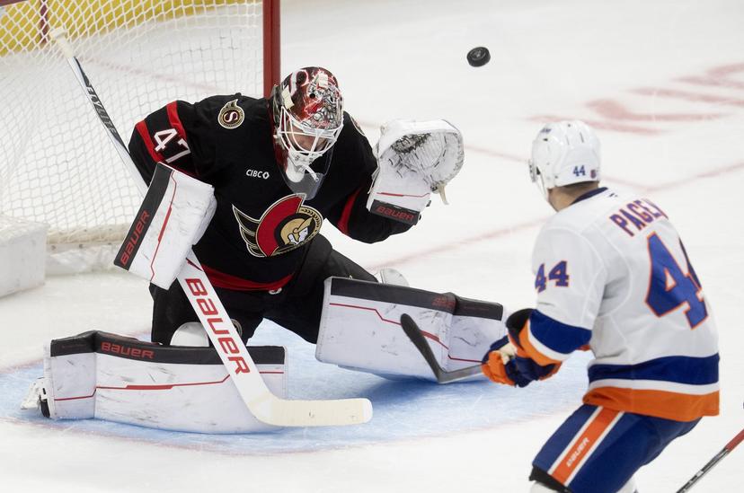 Jean-Gabriel Pageau and James Reimer