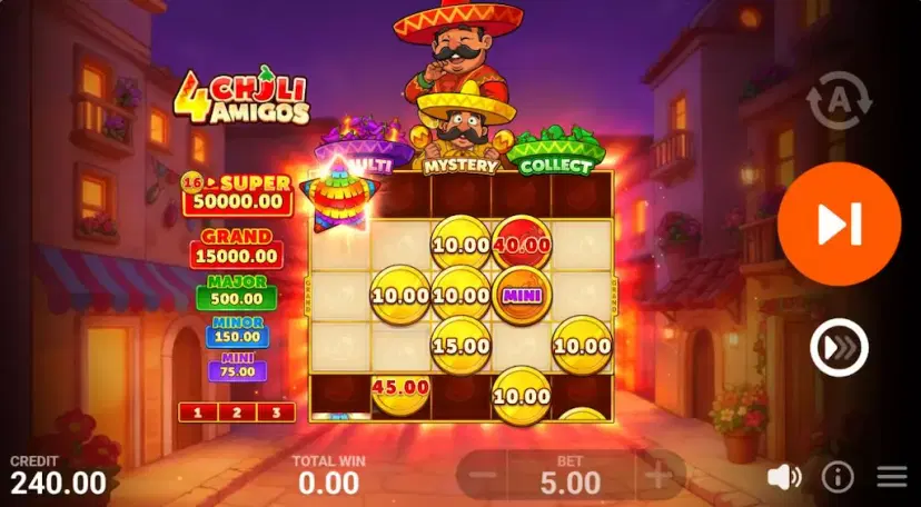 4 Chilli Amigos Hold & Win Piñata Feature