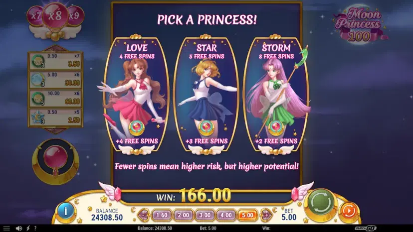 Moon Princess 100 Free Spins