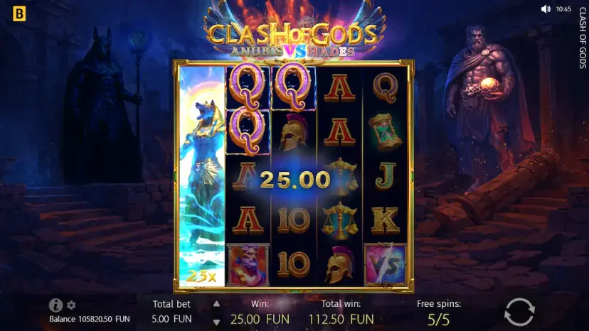 Clash of Gods: Anubis vs Hades Hades Free Spins