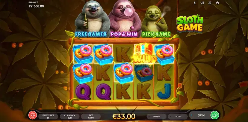 sloth game main features