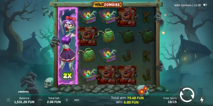wild zombies graveyard spins