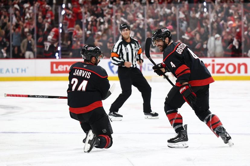 Seth Jarvis and Shayne Gostisbehere