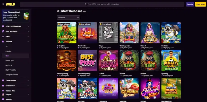 iwild casino games june 2026