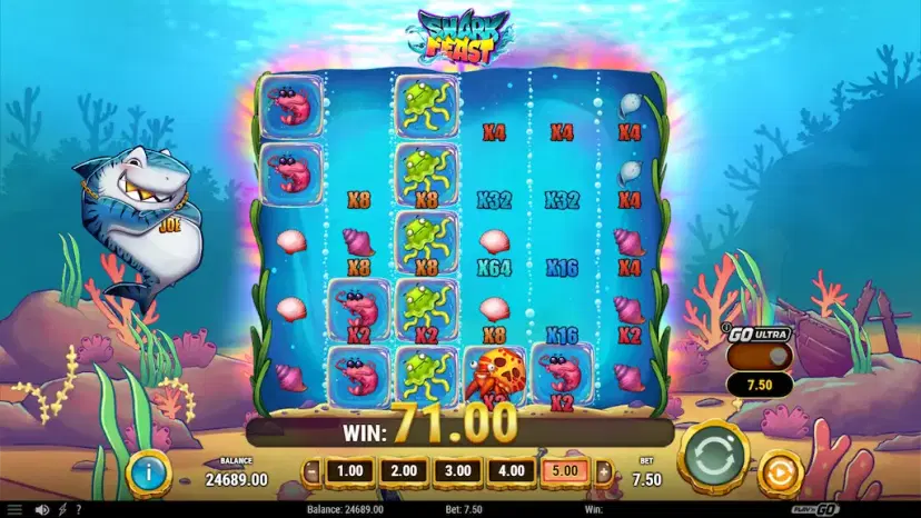 shark feast main features