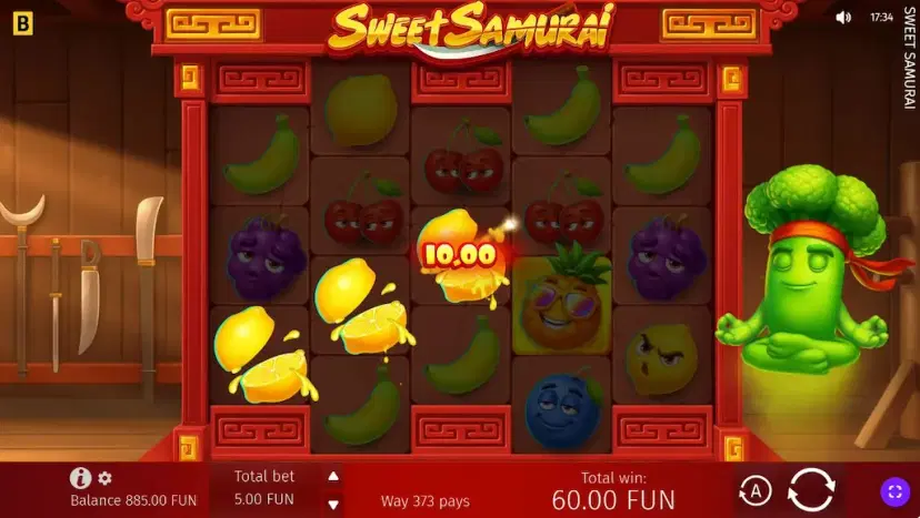 sweet samurai main features