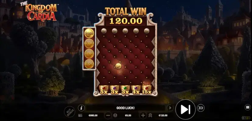 the kingdom of cardia plinko game