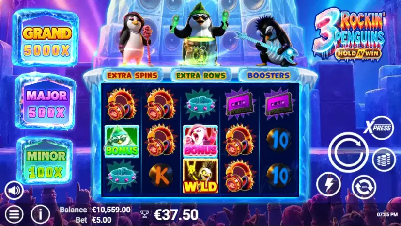 3 rockin' penguins main features