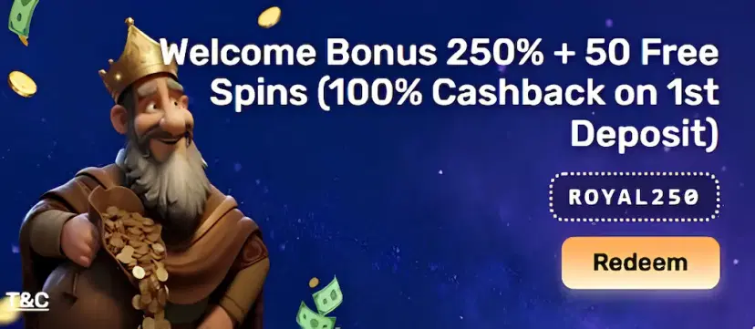 dream royale casino welcome bonus july 2026
