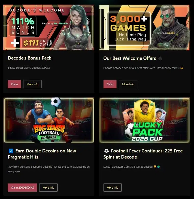 decode casino promotions july 2026