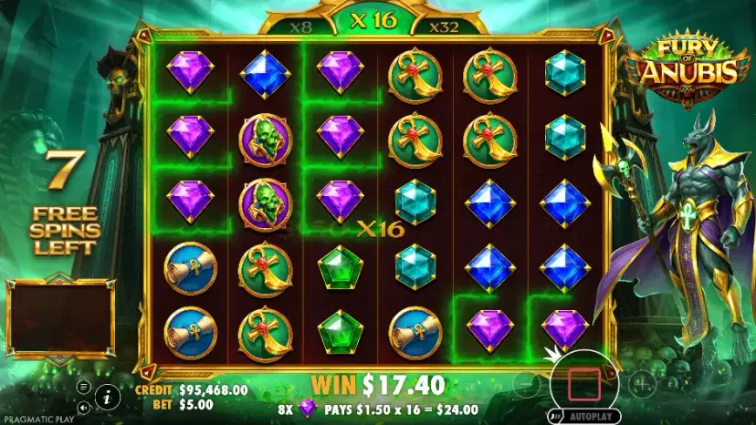 fury of anubis free spins 2