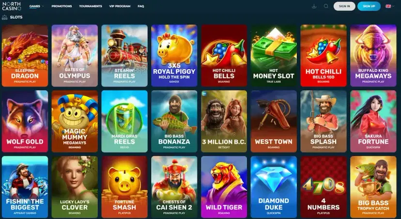 north casino slots july 2026