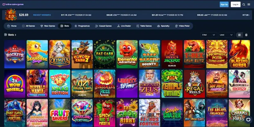 onlinecasinogames games july 2026