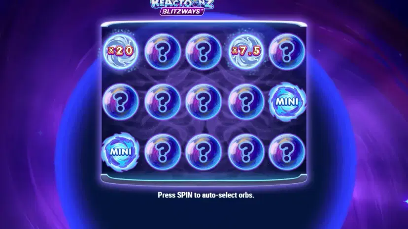 reactoonz blitzways cosmic prize feature