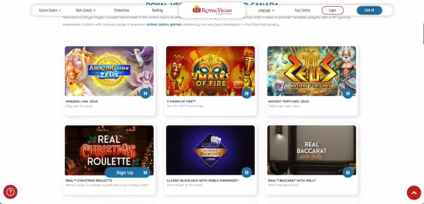 royal vegas casino features july 2026