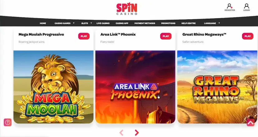 spin casino games july 2026