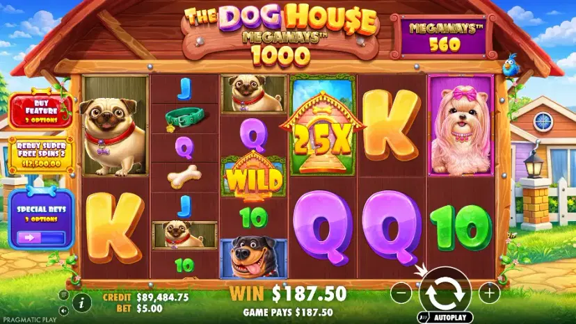 the dog house megaways 1000 main features