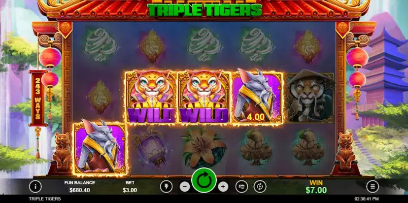 triple tigers gameplay