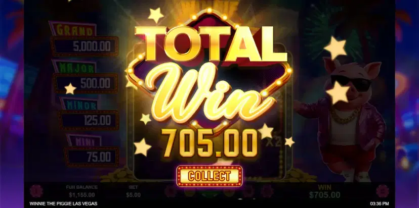 winnie the piggie las vegas gameplay