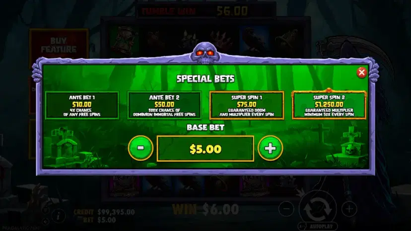 death dominion special bets