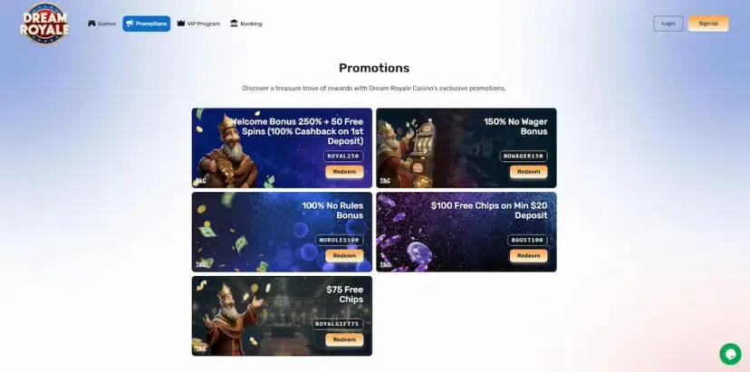 dream royale best bonus sept 2026