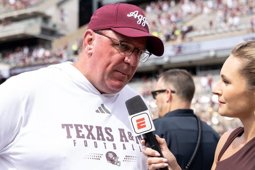 Mike Elko heads into his third season coaching the Texas A&M Aggies. Will they get back to the College Football Playoff? - Texas A&M Win Total Picks